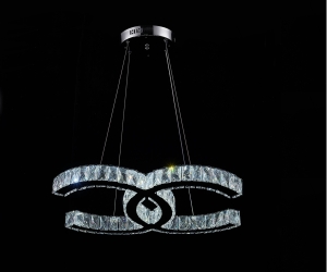 Светильник потолочный MC4015 хром, хрусталь