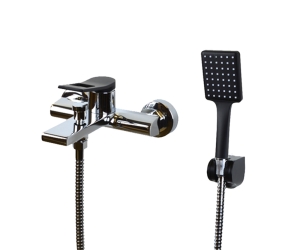 Смеситель для ванны и душа Element EL03CB хром черный