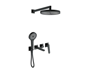 Комплект для ванны и душа встраиваемый ICON 3009CB черный