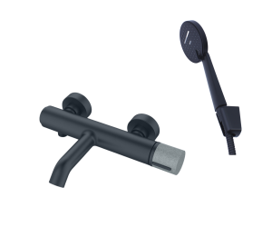 Смеситель для ванны и душа FOCUS 24603BG черный