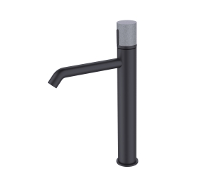 Смеситель высокий для накладной раковины FOCUS 24615BG черный
