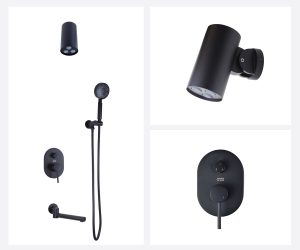 Душевой комплект встраиваемый SCANDI 14582-501B черный