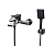 Смеситель для ванны и душа Element EL03CB хром черный